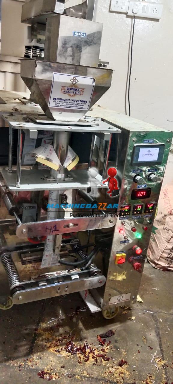  AUTOMATIC SINGLE HEAD WEIGH FILLER PACKING MACHINE 