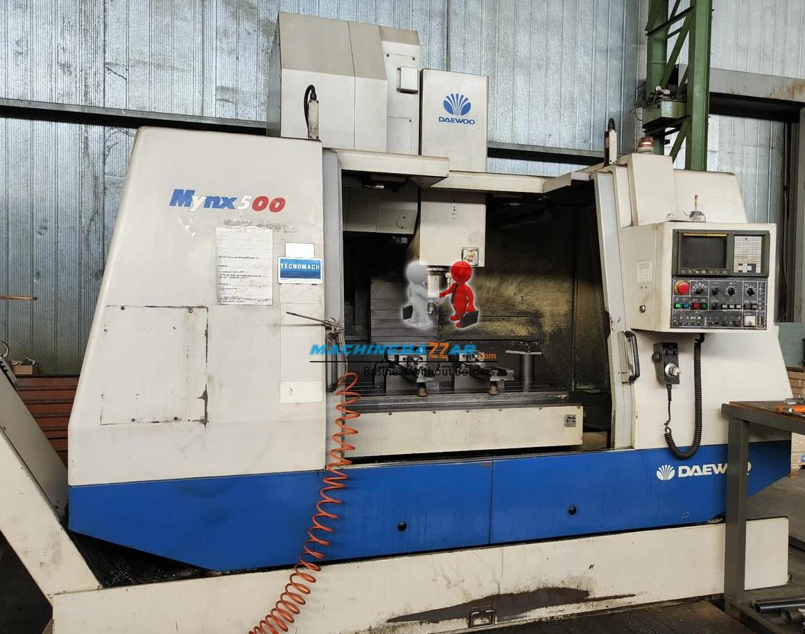 510 X 575 X 1020 DAEWOO 3 Axis VMC Machine 