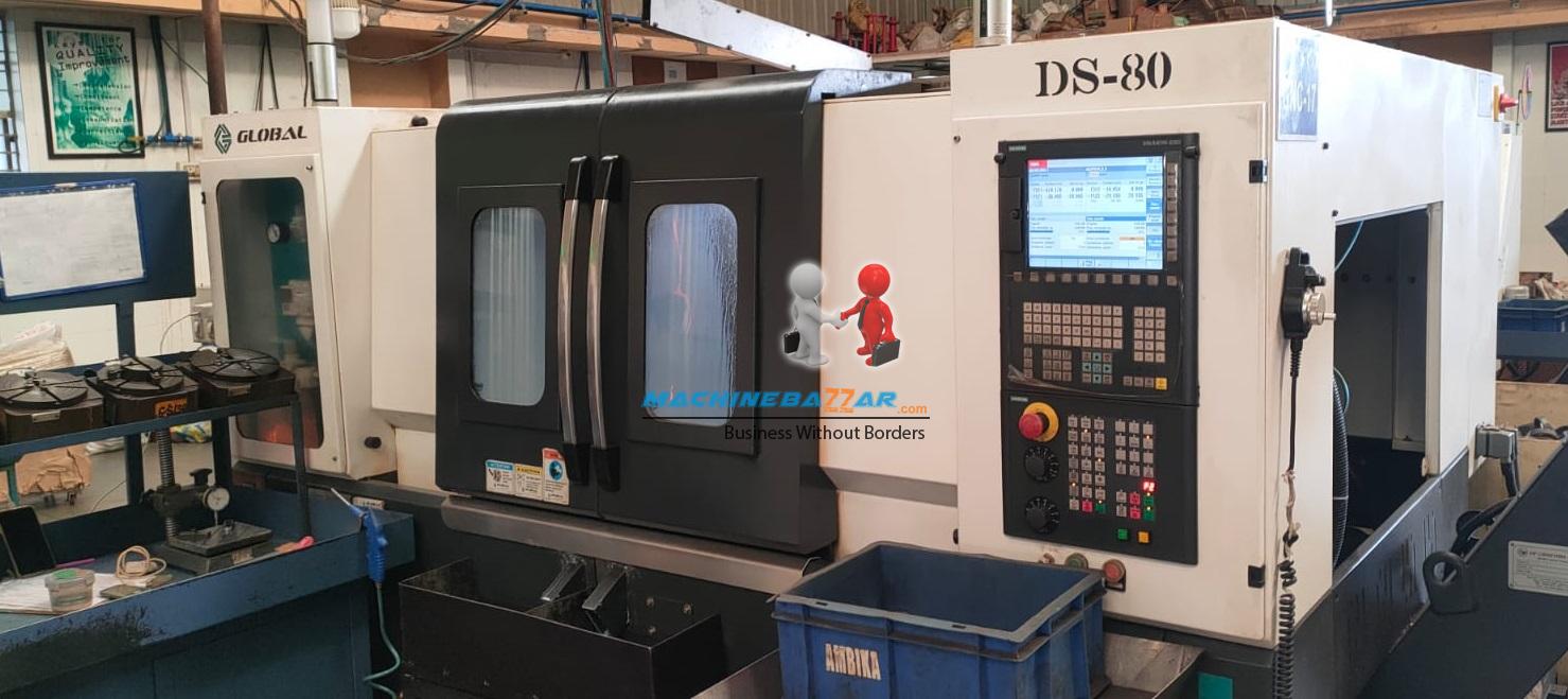 165 X 100 GLOBAL CNC TWIN SPINDAL TURNING CENTER 