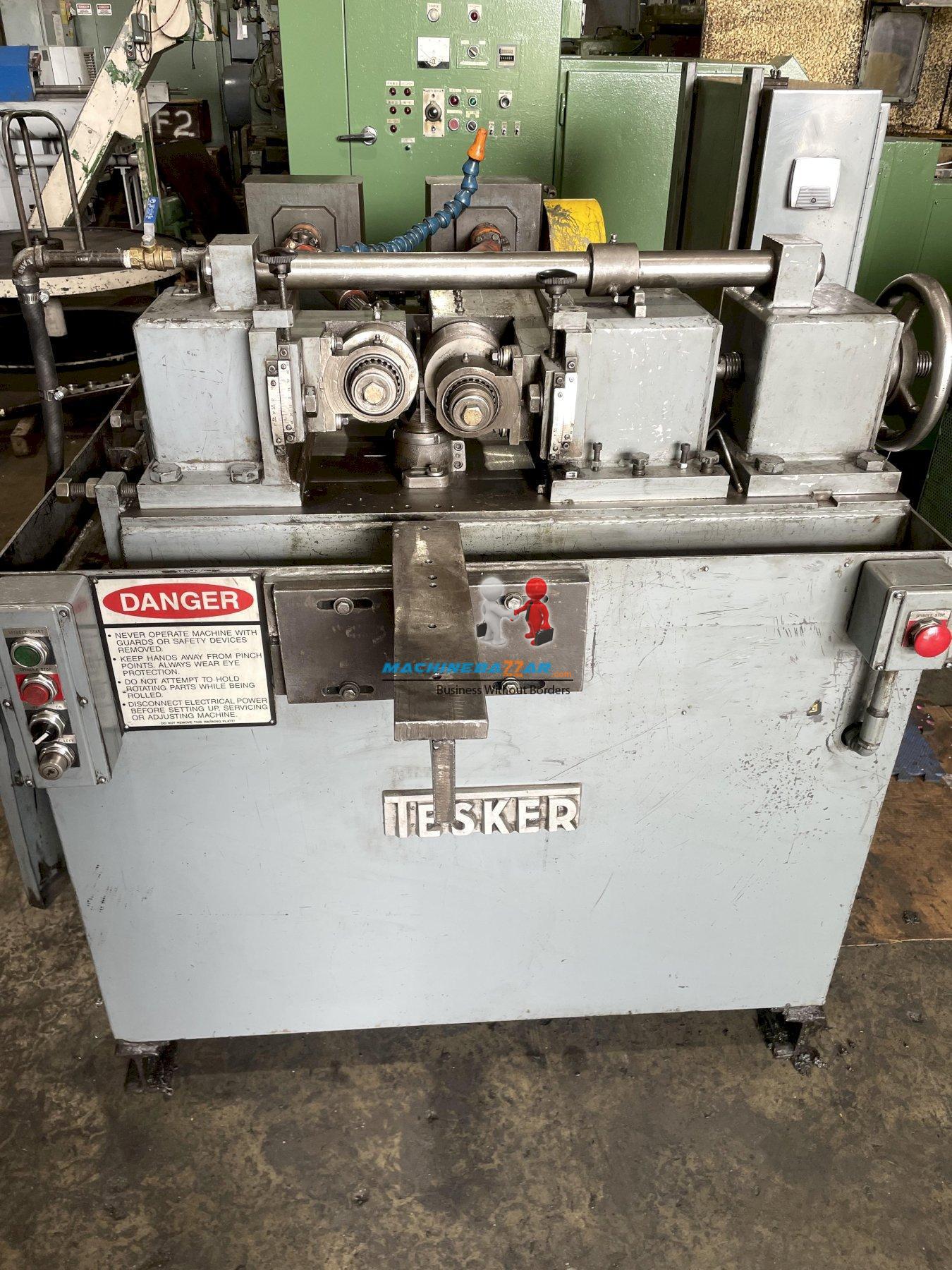 M16 X 75 TESKER 2 die cylindrical die thread rolling machine 