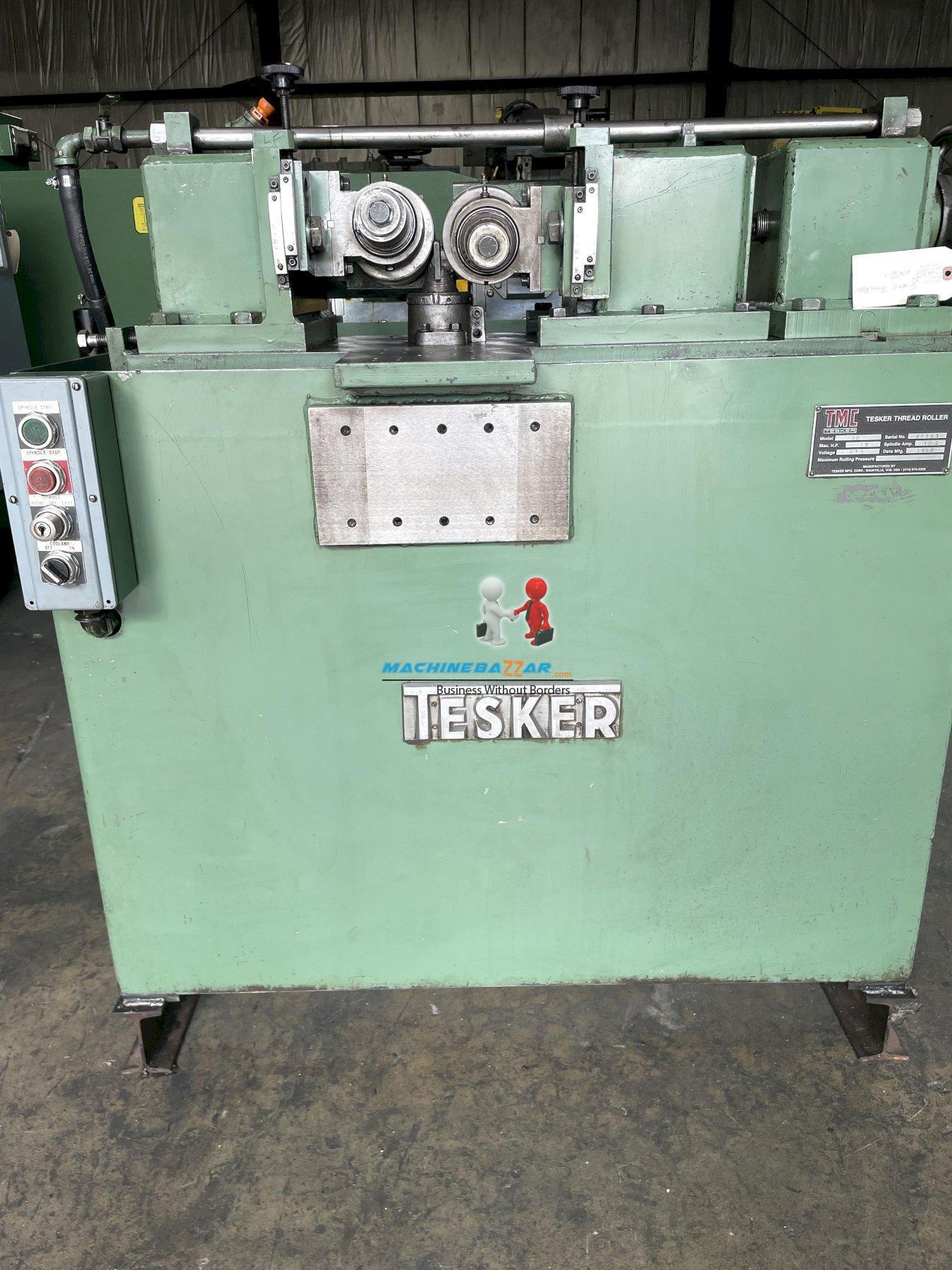 M16 X 75 TESKER 2 die cylindrical die thread rolling machine 